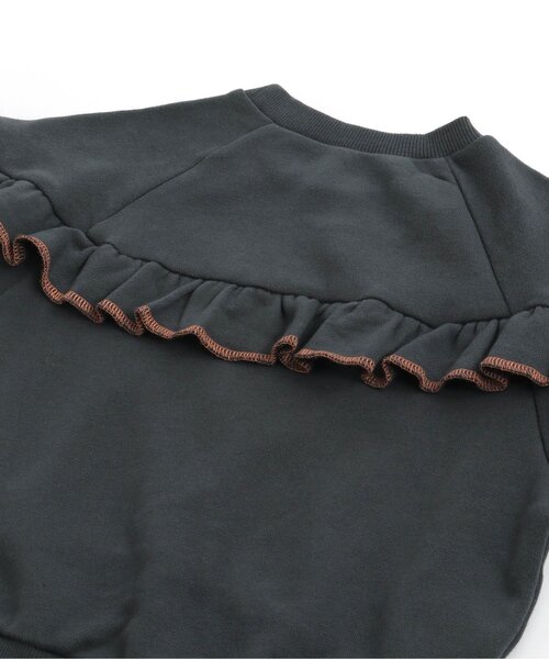 BREEZE（ブリーズ）の「フリルトレーナー（スウェット・キッズ・アイボリー/ピンク/チャコール・100/110/90/120/130/140/80）」の9枚目の写真