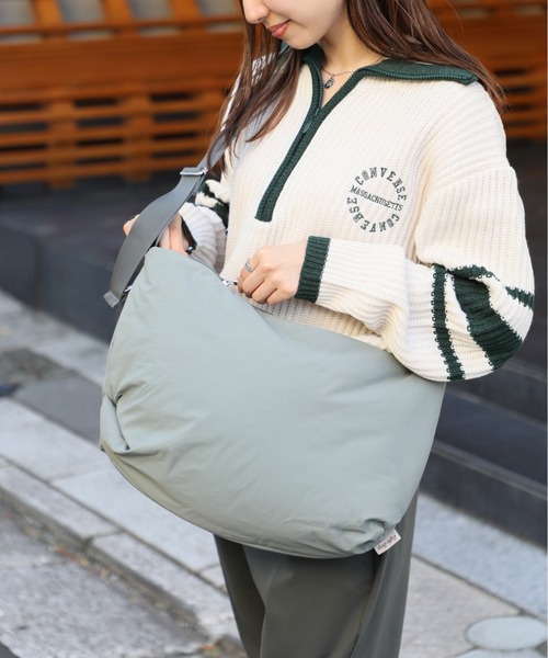 Legato Largo(レガートラルゴ)の「【Legato Largo】LG-F3162 パデットナイロンハンモックA4ワンショルダー ※(ショルダーバッグ・レディース・ベージュ/グリーン/ブラウン/ブラック・FREE)」の14枚目の写真