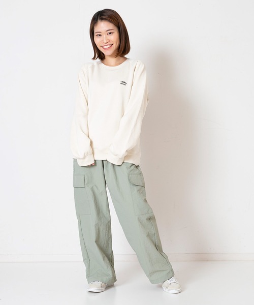 OUTDOOR PRODUCTS（アウトドアプロダクツ）の「【OUTDOOR PRODUCTS/アウトドアプロダクツ】　身頃ボア　ワンポイントブランドロゴ　スウェット　トレーナー（スウェット・メンズ・チャコールグレー/ブラック/ダークグリーン/ベージュ/アイボリー/杢グレー・MEDIUM/LARGE/X-LARGE）」の22枚目の写真