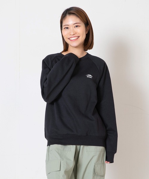OUTDOOR PRODUCTS（アウトドアプロダクツ）の「【OUTDOOR PRODUCTS/アウトドアプロダクツ】　身頃ボア　ワンポイントブランドロゴ　スウェット　トレーナー（スウェット・メンズ・チャコールグレー/ブラック/ダークグリーン/ベージュ/アイボリー/杢グレー・MEDIUM/LARGE/X-LARGE）」の11枚目の写真