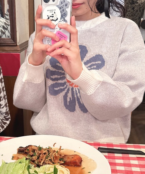 AS KNOW AS plus（アズノゥアズプラス）の「☆アソートジャカードふわニットプルオーバー（ニット/セーター・レディース・ホワイト系その他/ブラック系その他/ブラウン系その他/グリーン系その他・FREE）」の17枚目の写真