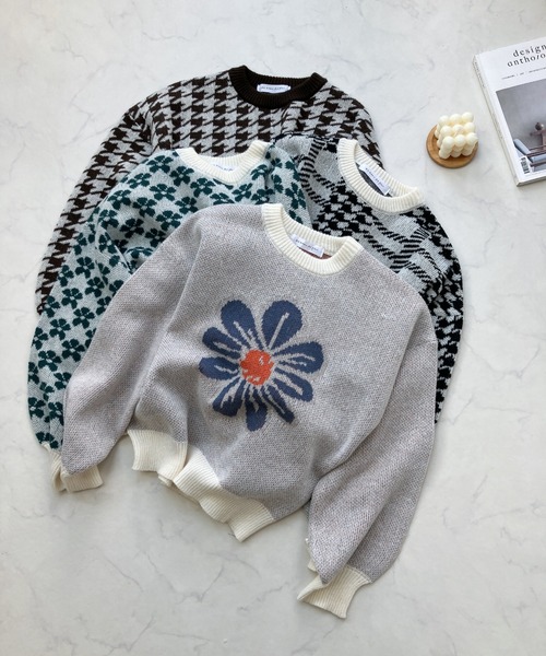 AS KNOW AS plus（アズノゥアズプラス）の「☆アソートジャカードふわニットプルオーバー（ニット/セーター・レディース・ホワイト系その他/ブラック系その他/ブラウン系その他/グリーン系その他・FREE）」の11枚目の写真