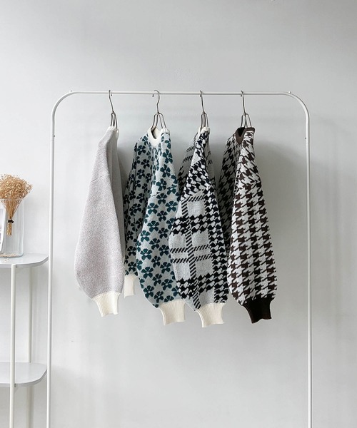 AS KNOW AS plus（アズノゥアズプラス）の「☆アソートジャカードふわニットプルオーバー（ニット/セーター・レディース・ホワイト系その他/ブラック系その他/ブラウン系その他/グリーン系その他・FREE）」の12枚目の写真