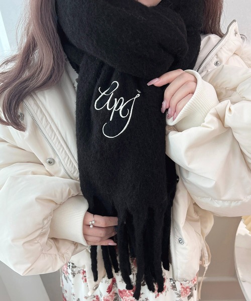 apres jour（アプレジュール）の「刺繍ボリュームマフラー【ZOZOTOWN限定アイテム】（マフラー・レディース・オフホワイト/アイボリー/ライトグレー/ブラック・FREE）」の19枚目の写真