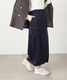 N.（N. Natural Beauty Basic） | サテンアウトポケットスカート(スカート)