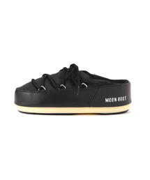 MOON BOOT（ムーンブーツ）の「MOON BOOT/ムーンブーツ/ICON NEW BLACK NYLON MULES（スリッポン・メンズ）」