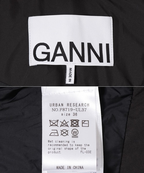 GANNI（ガニー）の「GANNI　SoftPufferShort Raglan JACKET（ダウンジャケット/コート・レディース・ブラック・36）」の14枚目の写真