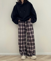 Cham. | ワイドチェックパンツ(その他パンツ)