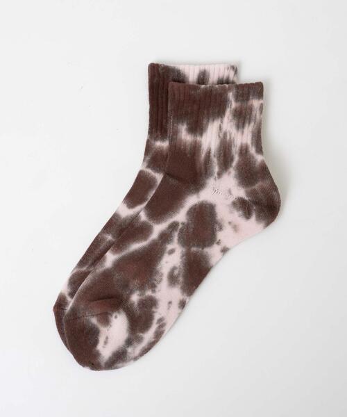 WEGO(ウィゴー)の「WEGO/タイダイソックス(ソックス/靴下・メンズ・ブラック/ブラウン/グリーン/イエロー/サックスブルー・25-27CM)」の7枚目の写真