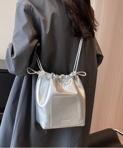 巾着ミニショルダーデザイン》バッグ(MA)（ショルダーバッグ