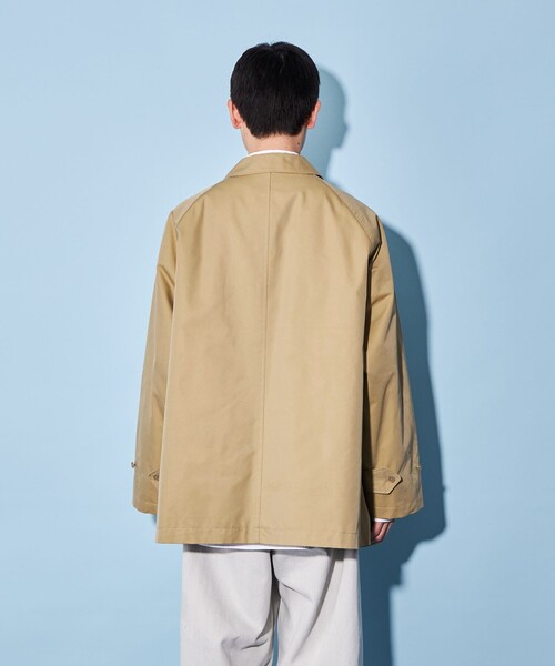 CITEN(シテン)の「<CITEN>バルカラー ハーフコート(ステンカラーコート・メンズ・ブラック/ベージュ・M/L)」の13枚目の写真