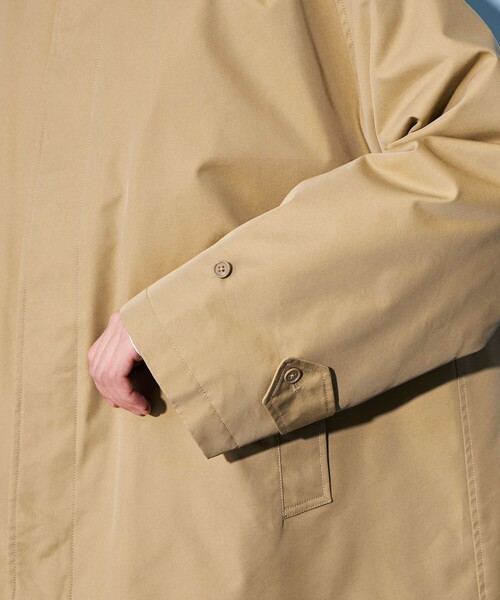 CITEN(シテン)の「<CITEN>バルカラー ハーフコート(ステンカラーコート・メンズ・ブラック/ベージュ・M/L)」の15枚目の写真