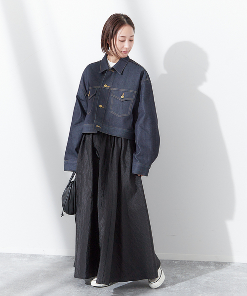 journal standard L'essage(ジャーナルスタンダードレサージュ)の「ヴィンテージナイロンギャザースカート(スカート・レディース・アイボリー/グリーン/ブラック・FREE)」の12枚目の写真