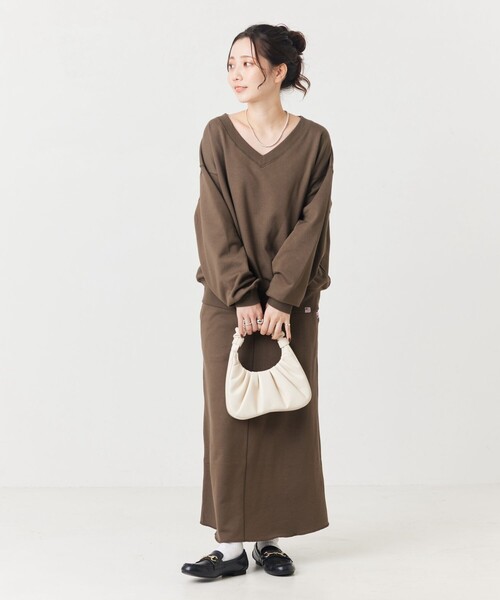 美品✨】アドーア コットンカシミヤトレーナー スカート