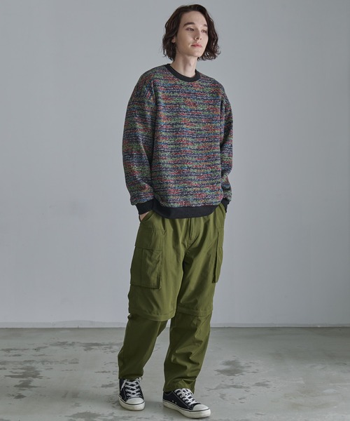 Revo.(レボ)の「Revo. ミックスカラーボーダー クルーネック(ニット/セーター・メンズ・A/B/C・M/L)」の13枚目の写真