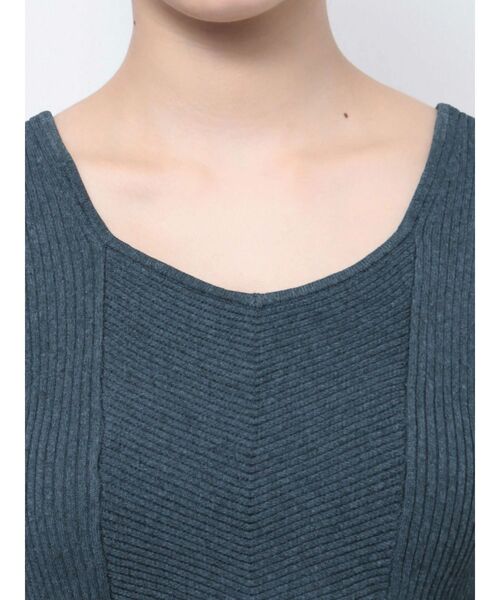MURUA（ムルーア）の「バックオープンリブコルセットニット（ニット/セーター・レディース・ブルー/グリーン/ベージュ/ブラック/オレンジ/ホワイト・FREE）」の19枚目の写真