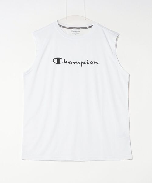 Champion（チャンピオン）の「【Champion/チャンピオン】メンズ スポーツ タンクトップ（タンクトップ・メンズ・チャコール/ネイビー/ホワイト/ブラック・X-LARGE/LARGE/MEDIUM）」の2枚目の写真