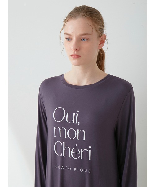 gelato pique（ジェラートピケ）の「Oui,レーヨンロゴワンピース