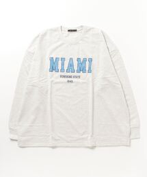 Printed fleece sweatshirt / プリント裏毛スウェットトレーナー unisex