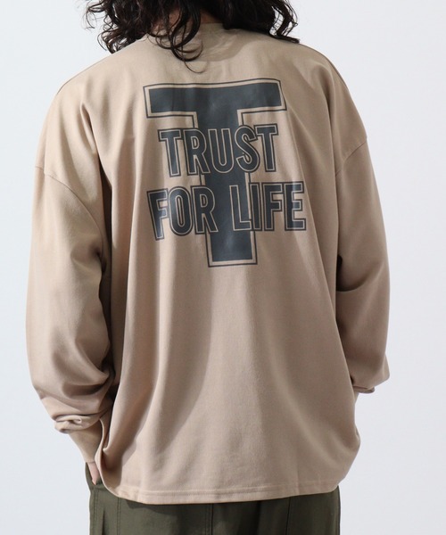 FUNALIVE(ファンアライブ)の「Printed fleece sweatshirt / プリント裏毛スウェットトレーナー unisex(スウェット・メンズ・モカ/ベージュ/ミント/ネイビー系1/ライトグリーン/ベージュ系/カーキ/オートミール/ホワイト系/ブルー・XL/M/L)」の6枚目の写真