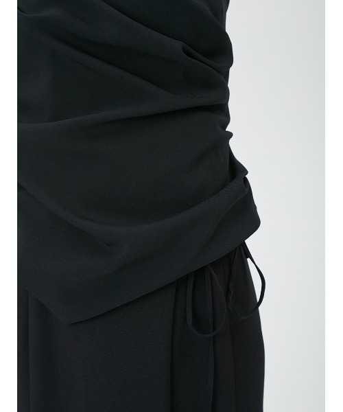 FRAY I.D(フレイアイディー)の「タックドレープビスチェ(ベスト・レディース・アイボリー/グレー/ブラック・FREE)」の9枚目の写真