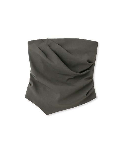 FRAY I.D(フレイアイディー)の「タックドレープビスチェ(ベスト・レディース・アイボリー/グレー/ブラック・FREE)」の17枚目の写真