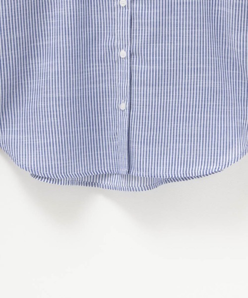 NAVY(ネイビー)の「NAVY スラブベーシック前開きセミシアーシャツ(シャツ/ブラウス・レディース・ブルー系その他/ホワイト/ホワイト×ブルー・M/L/S/XL)」の15枚目の写真