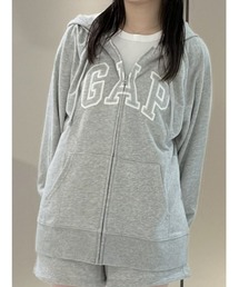 パーカーグレー gap ジップ パーカー GAP ギャップのパーカー グレー 灰色系 通販