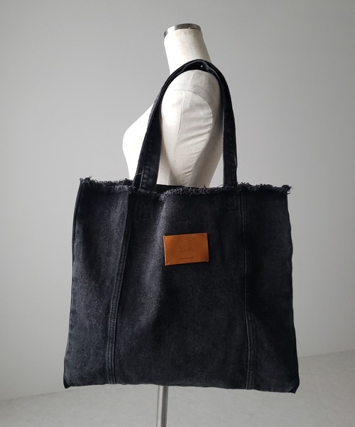 【コメント要確認】デニムバッグ me+em select（ミームセレクト）の「※※【 2color 】レザータグ