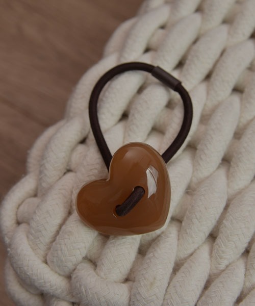 resonance】ぷっくりハート ヘアゴム【8色展開】（ヘアゴム）｜Mayree