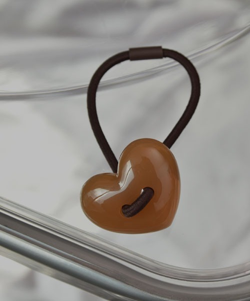 resonance】ぷっくりハート ヘアゴム【8色展開】（ヘアゴム）｜Mayree