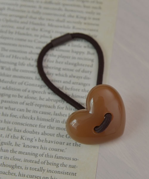 セール】【resonance】ぷっくりハート ヘアゴム【8色展開】（ヘアゴム