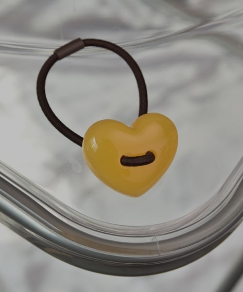 セール】【resonance】ぷっくりハート ヘアゴム【8色展開】（ヘアゴム