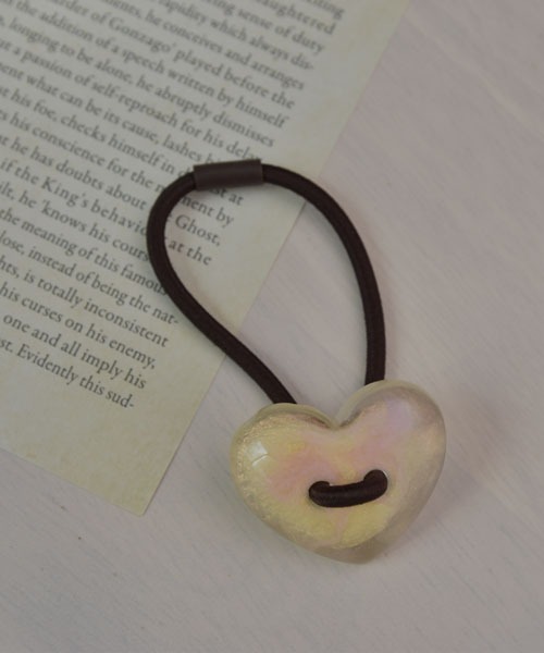 resonance】ぷっくりハート ヘアゴム【8色展開】（ヘアゴム）｜Mayree