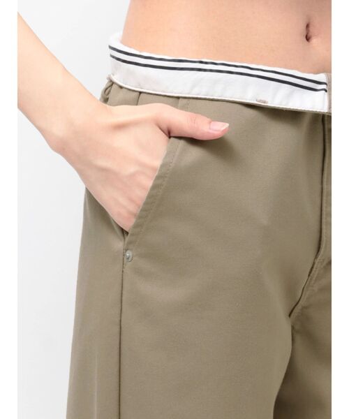 GYDA（ジェイダ）の「SIDE RIPPED GYDAラインワイドパンツ（その他パンツ・レディース・ブラック/ベージュ・MEDIUM/SMALL）」の20枚目の写真