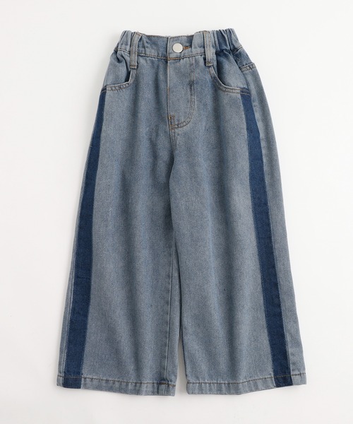 URBAN CHERRY（アーバンチェリー）の「サイドラインデニムストレートパンツ（デニムパンツ・キッズ・ブルー・130cm/120cm/100cm/110cm）」の3枚目の写真