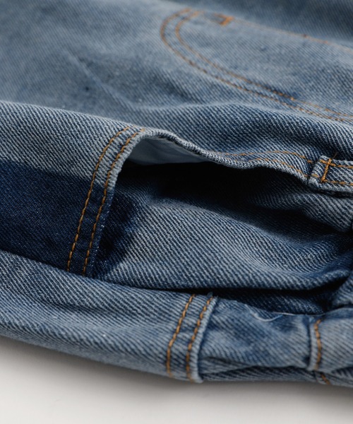 URBAN CHERRY（アーバンチェリー）の「サイドラインデニムストレートパンツ（デニムパンツ・キッズ・ブルー・130cm/120cm/100cm/110cm）」の16枚目の写真