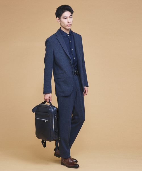 SEEKER（シーカー）の「【SEEKER別注 】3WAY スクエア レザー バッグ（バックパック/リュック・メンズ・ネイビー/ブラック・フリー）」の13枚目の写真