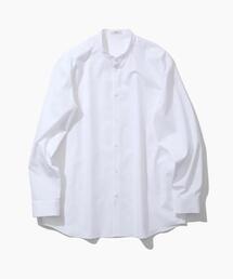 ATON(エイトン)SUVIN BROAD | BAND COLLAR SHIRT