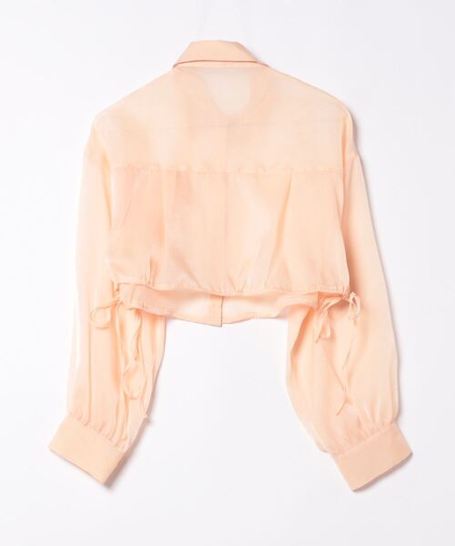 archives（アルシーヴ）の「クロップドドロストシアーシャツ（シャツ/ブラウス・レディース・オレンジ/アイボリー/ブラック/ブルーグレー・MEDIUM）」の6枚目の写真