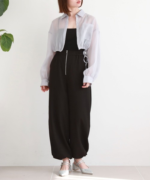 archives（アルシーヴ）の「クロップドドロストシアーシャツ