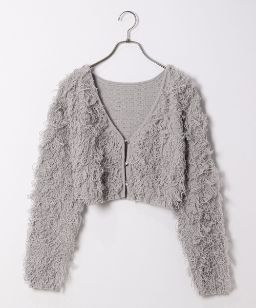 Heather（ヘザー）の「ループショートカーディガン　106260（カーディガン/ボレロ・レディース・グレー/アイボリー/ブラック・FREE）」の10枚目の写真