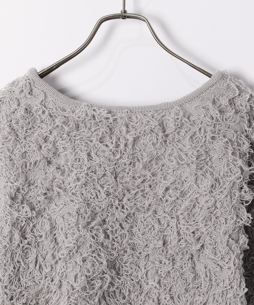 Heather（ヘザー）の「ループショートカーディガン　106260（カーディガン/ボレロ・レディース・グレー/アイボリー/ブラック・FREE）」の8枚目の写真