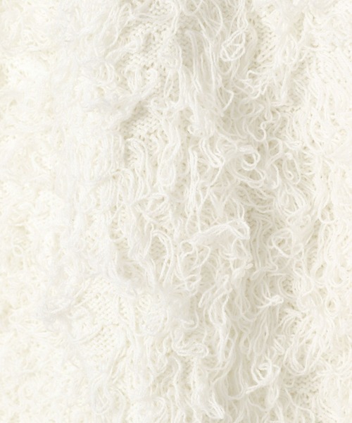 Heather（ヘザー）の「ループショートカーディガン　106260（カーディガン/ボレロ・レディース・グレー/アイボリー/ブラック・FREE）」の5枚目の写真