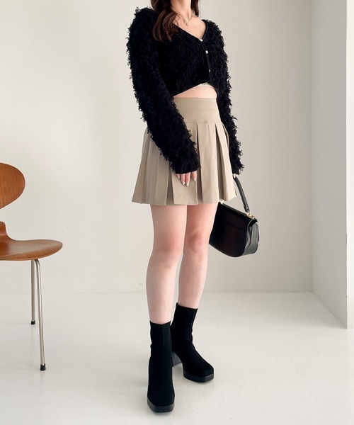 Heather（ヘザー）の「ループショートカーディガン　106260（カーディガン/ボレロ・レディース・グレー/アイボリー/ブラック・FREE）」の22枚目の写真