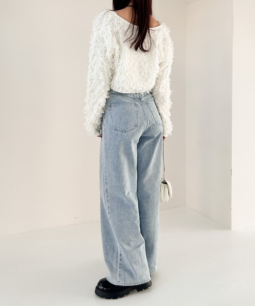 Heather（ヘザー）の「ループショートカーディガン　106260（カーディガン/ボレロ・レディース・グレー/アイボリー/ブラック・FREE）」の19枚目の写真