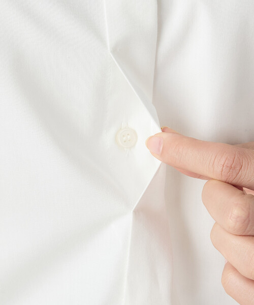 COMME CA ISM（コムサイズム）の「ボリュームスリーブ  バンドカラーシャツ（シャツ/ブラウス・レディース・サックスブルー/オフホワイト・MEDIUM/LARGE）」の17枚目の写真