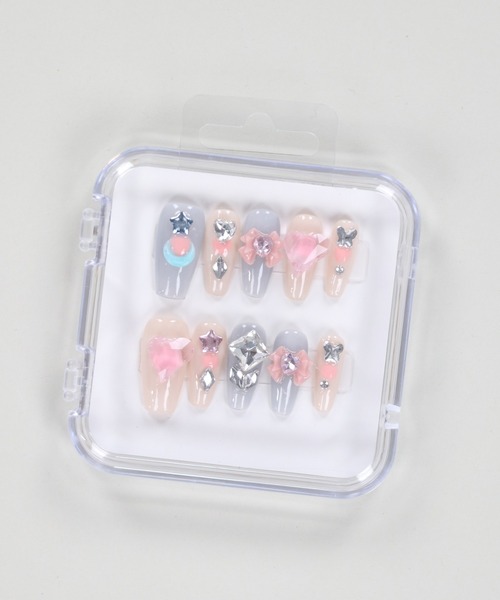 SPINNS（スピンズ）の「ロングネイルチップ（ネイルシール/ネイルチップ・レディース・B/A/C/D/I/E/F/G/H・S）」の4枚目の写真