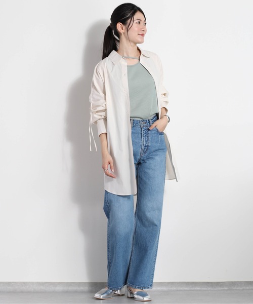 cepo（セポ）の「アシメストラップタンク（タンクトップ・レディース・ミント/ブラック×ホワイト/ブラック/ホワイト×ブラック/オフホワイト・M）」の22枚目の写真