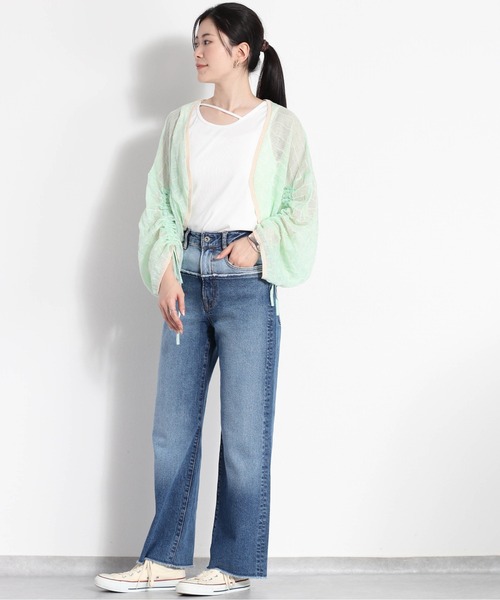 cepo（セポ）の「アシメストラップタンク（タンクトップ・レディース・ミント/ブラック×ホワイト/ブラック/ホワイト×ブラック/オフホワイト・M）」の11枚目の写真